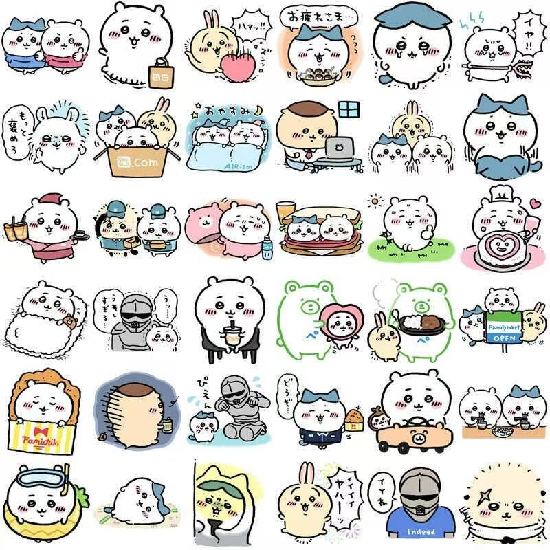 100-200Pcs Chiikawa DIY Stickers