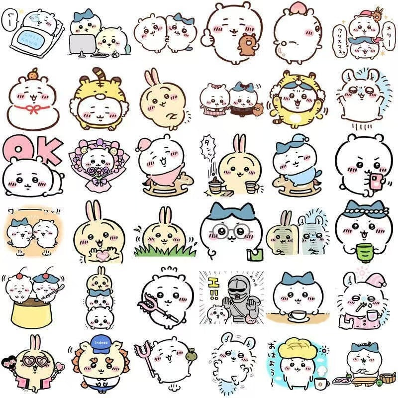 100-200Pcs Chiikawa DIY Stickers