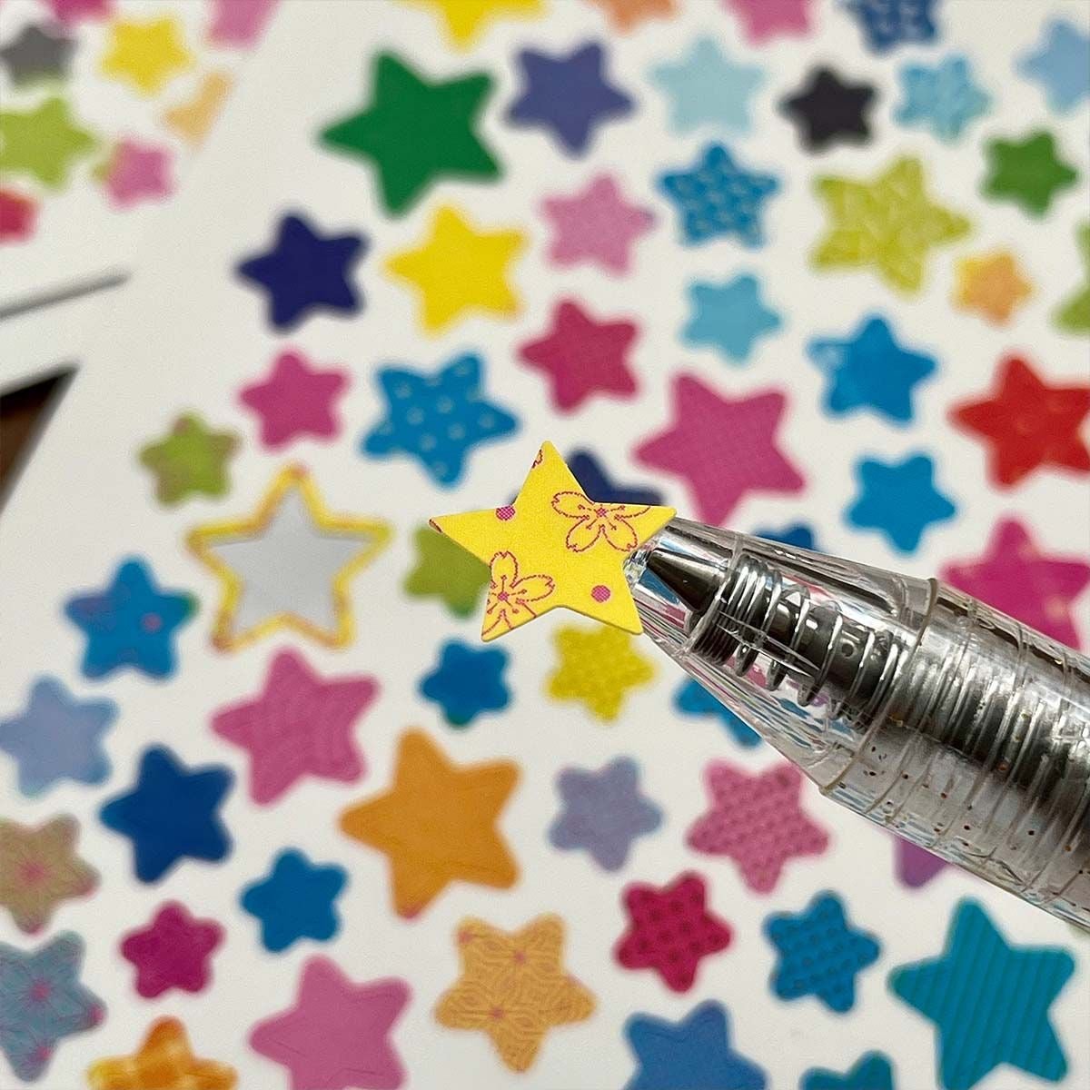 10 Sheets Basic Star Deco Stickers