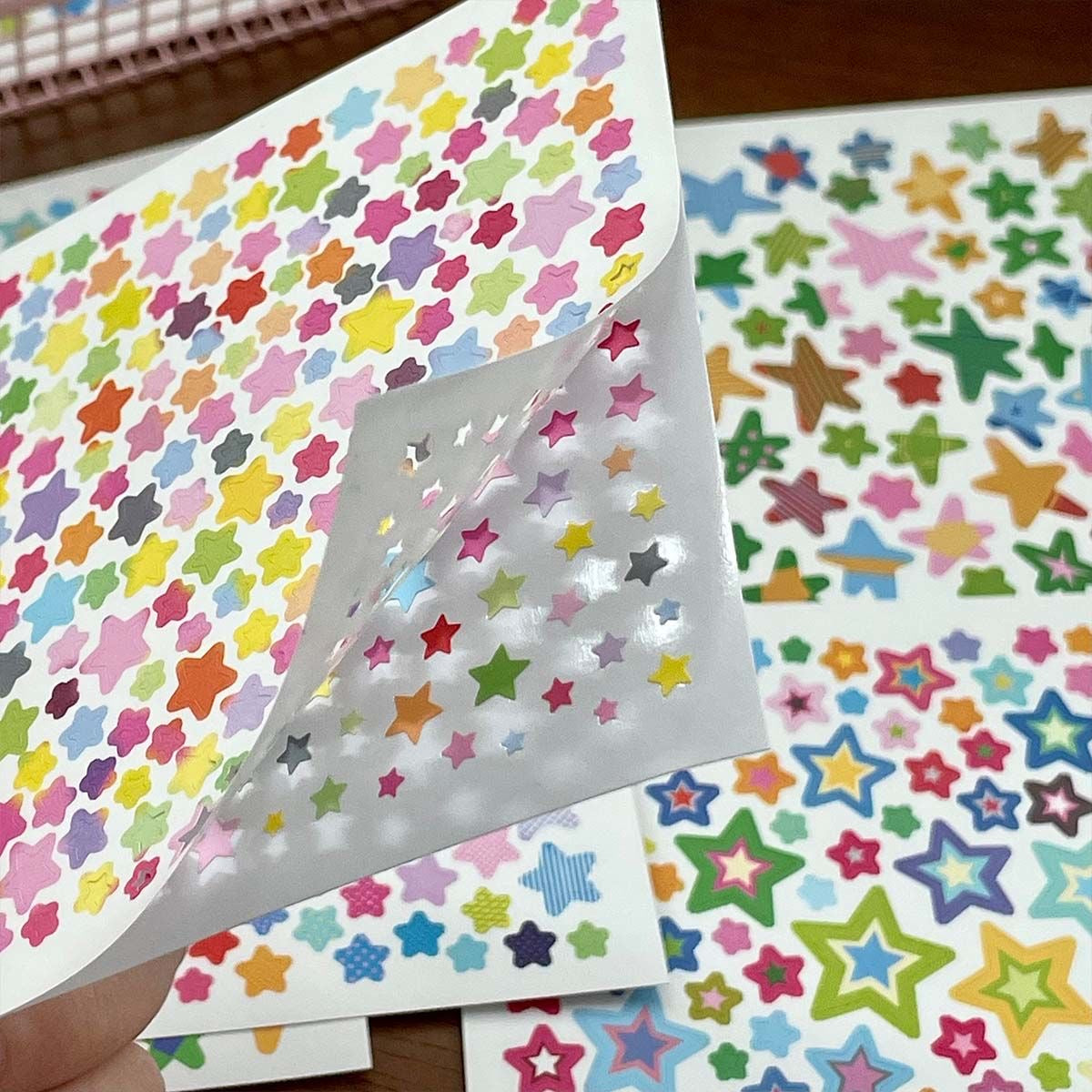 10 Sheets Basic Star Deco Stickers