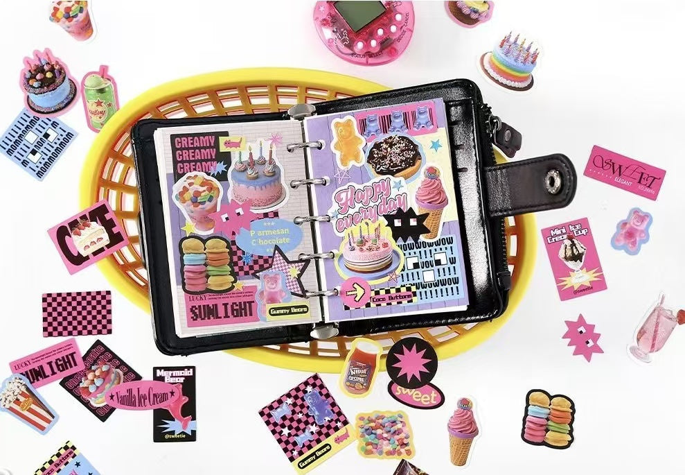 100Pcs Old Memory Radio Theme Stickers