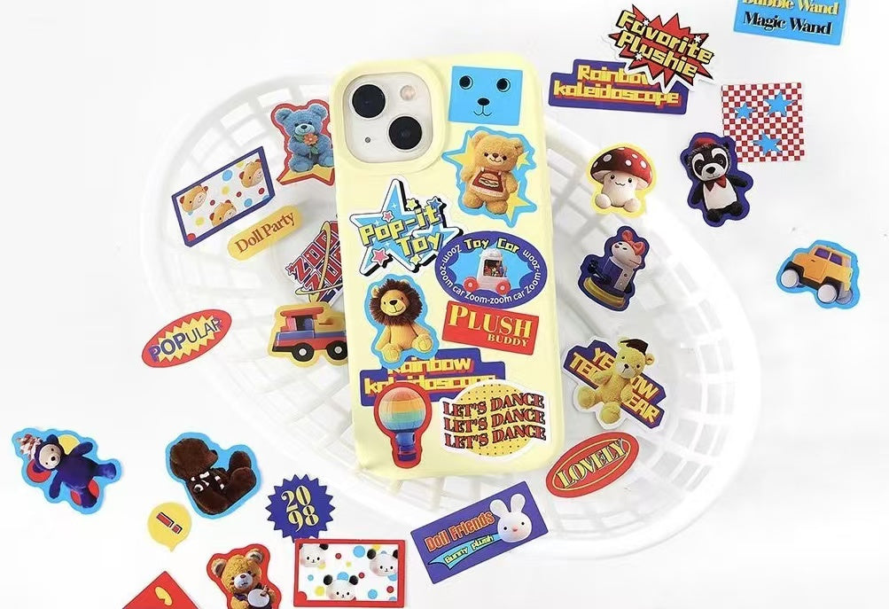 100Pcs Old Memory Radio Theme Stickers