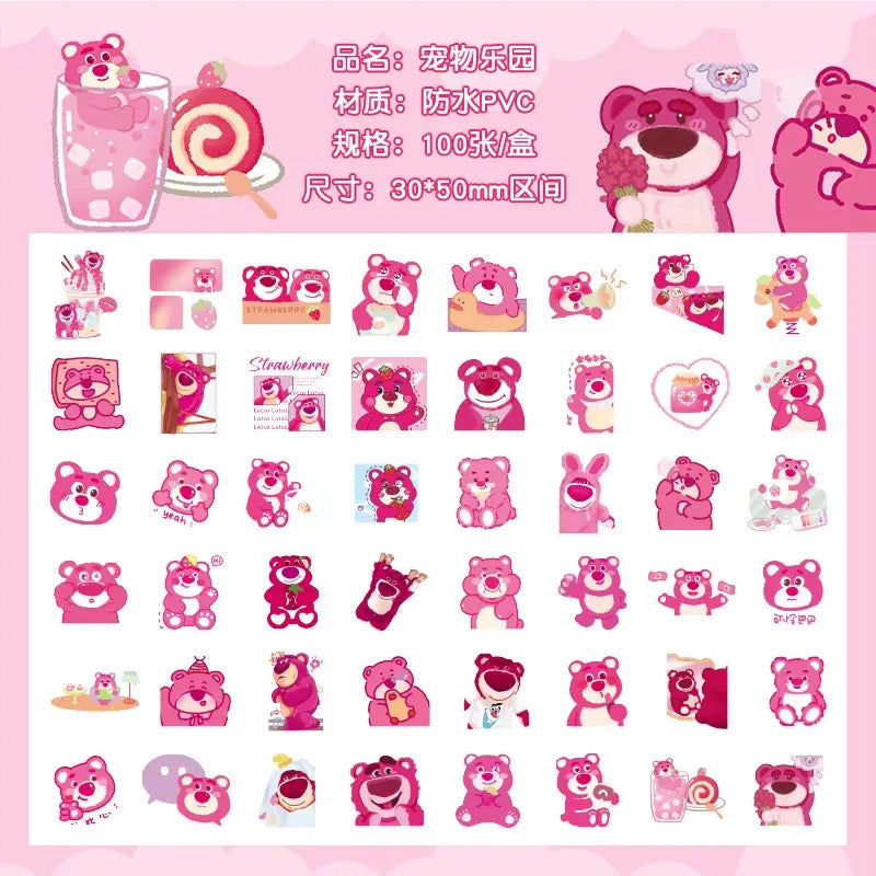 100pcs Sanrio Cartoon DIY Stickers