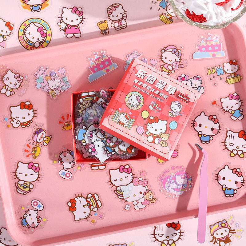 100pcs Sanrio Cartoon DIY Stickers