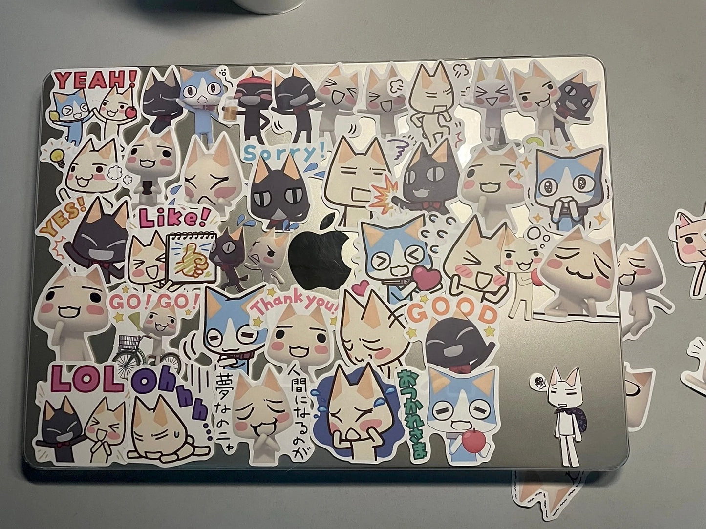 102pcs Toro Cat Waterproof Stickers
