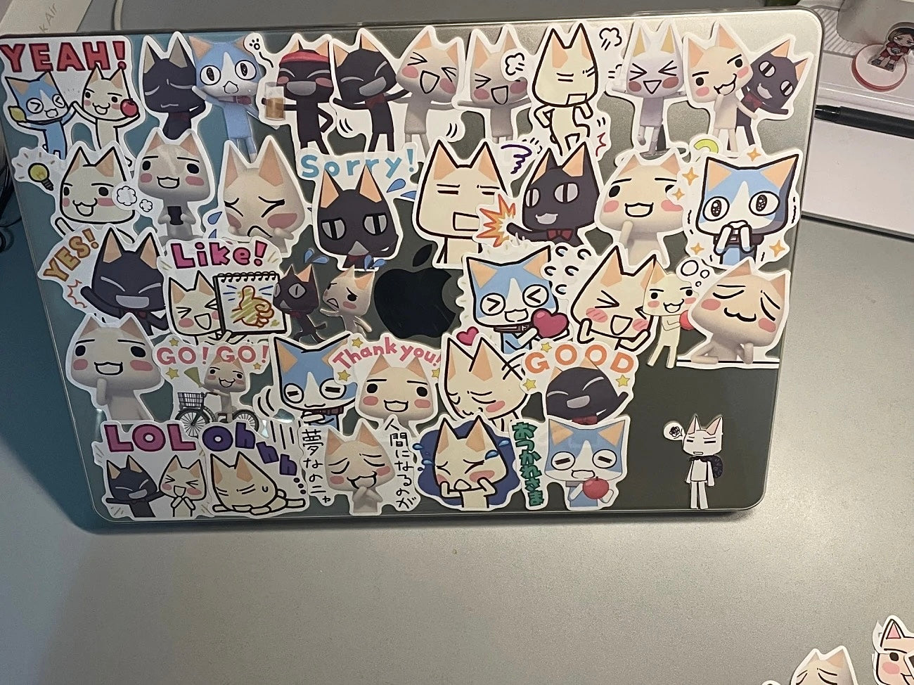 102pcs Toro Cat Waterproof Stickers