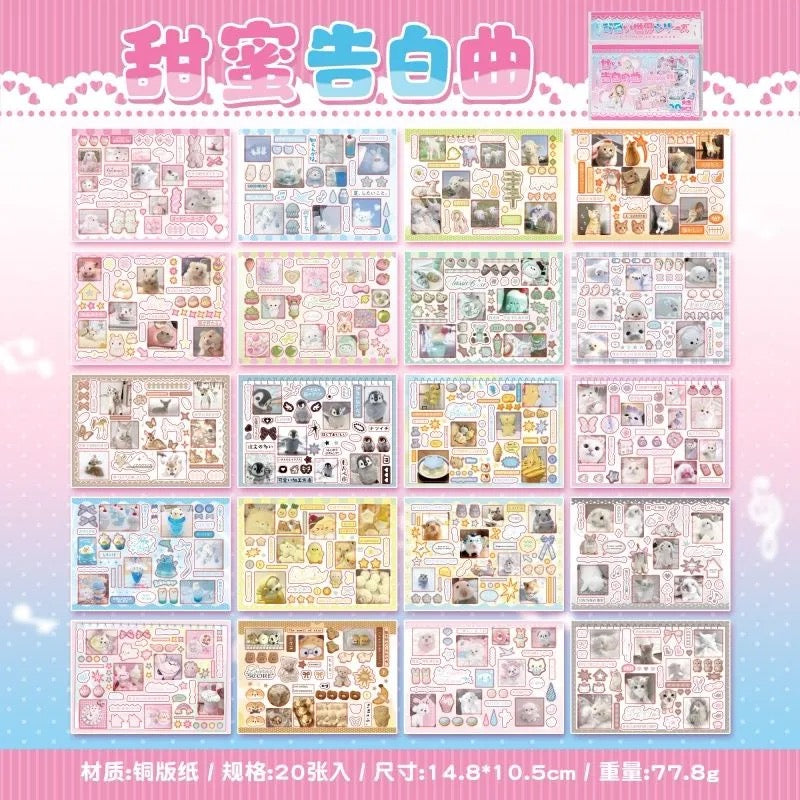 20Pages Confession Song Sticker Book