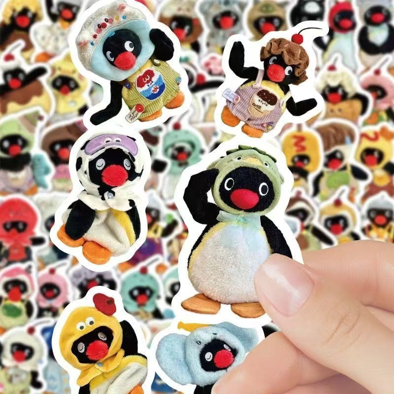 105 Pcs Pingu Waterproof Stickers