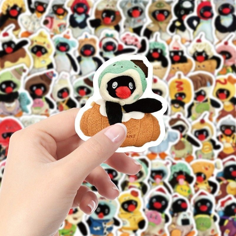 105 Pcs Pingu Waterproof Stickers