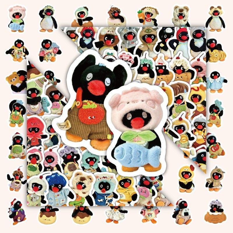 105 Pcs Pingu Waterproof Stickers