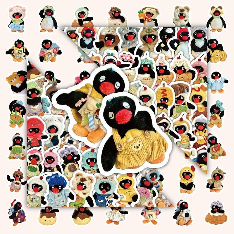 105 Pcs Pingu Waterproof Stickers