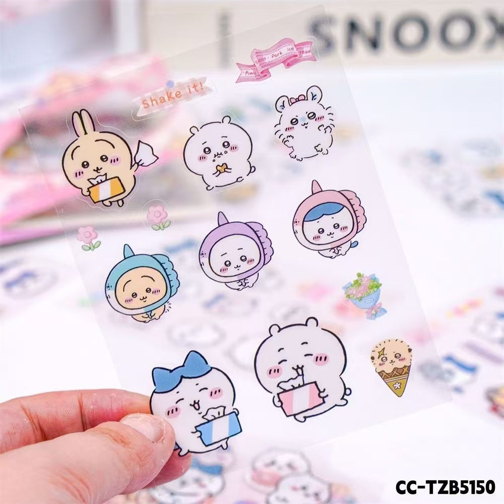 10 Pcs Chiikawa DIY Waterproof Stickers