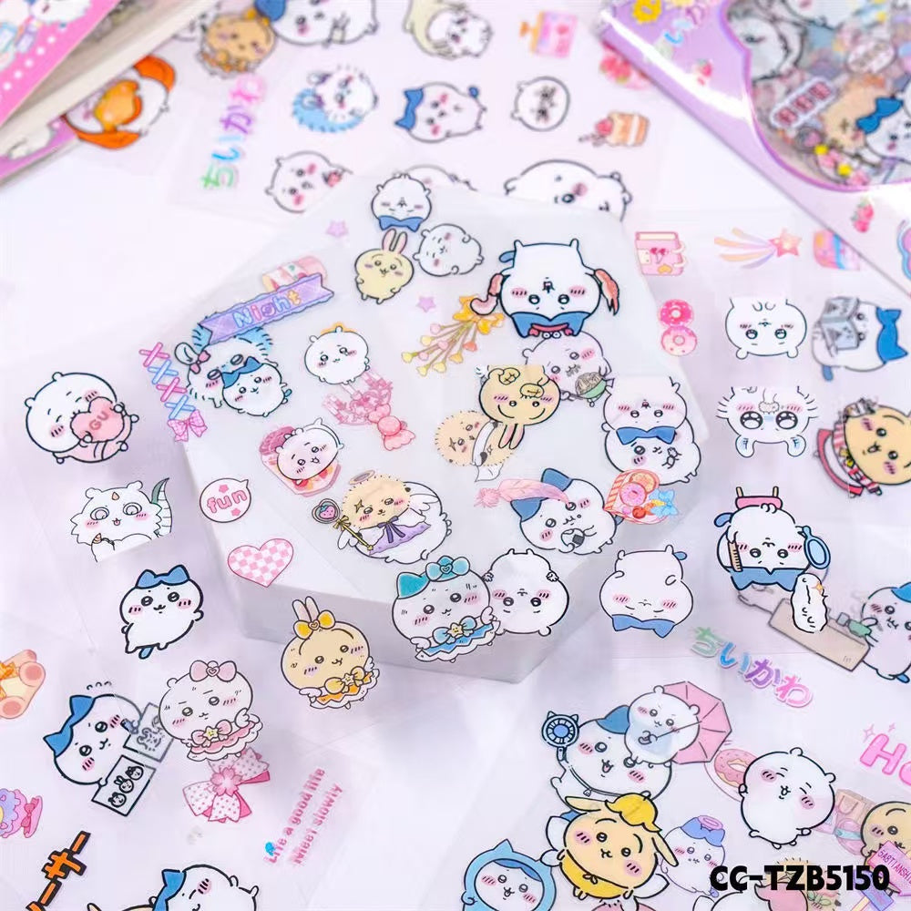 10 Pcs Chiikawa DIY Waterproof Stickers