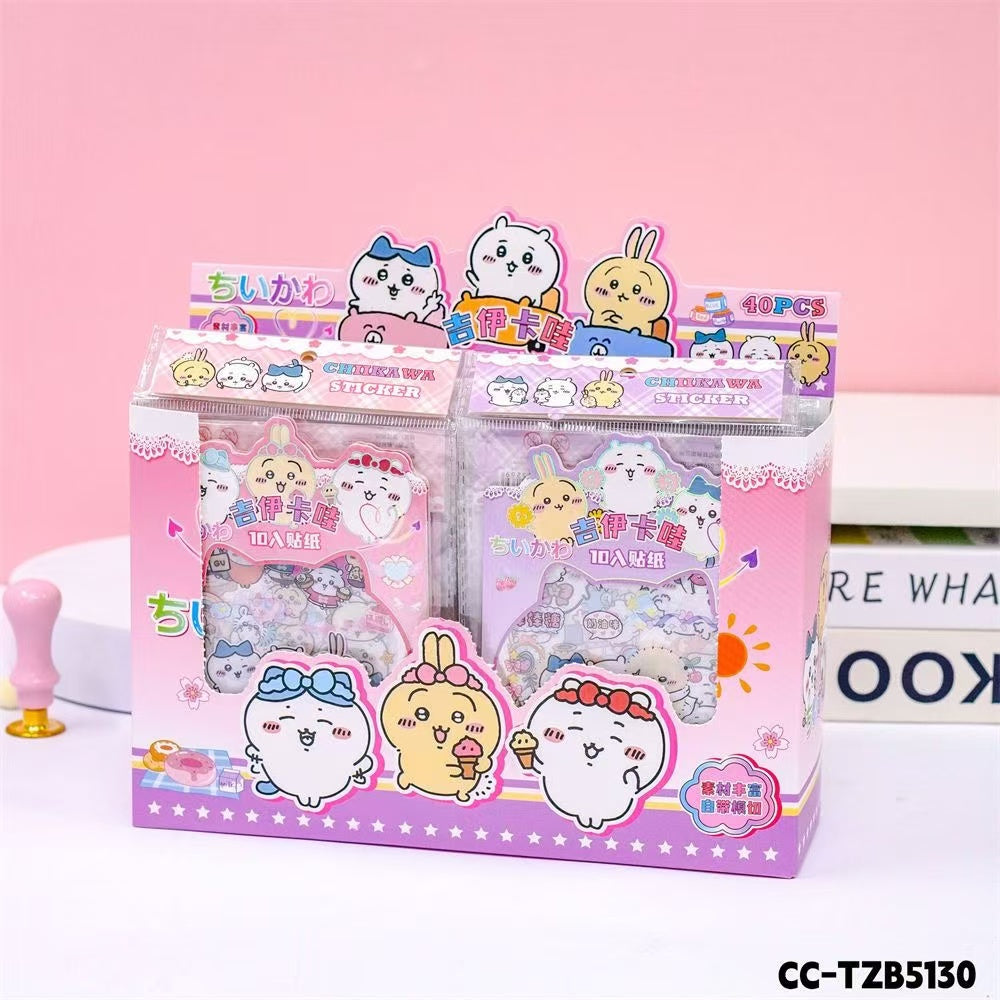 10 Pcs Chiikawa DIY Waterproof Stickers