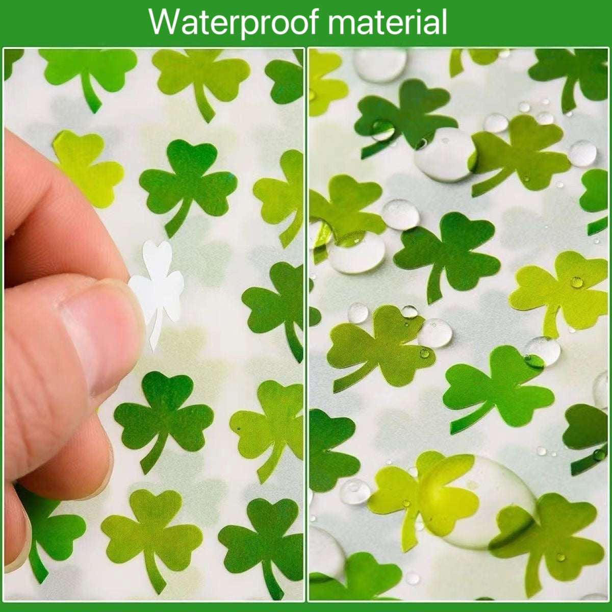 10 Sheets Clover Deco Waterproof Stickers