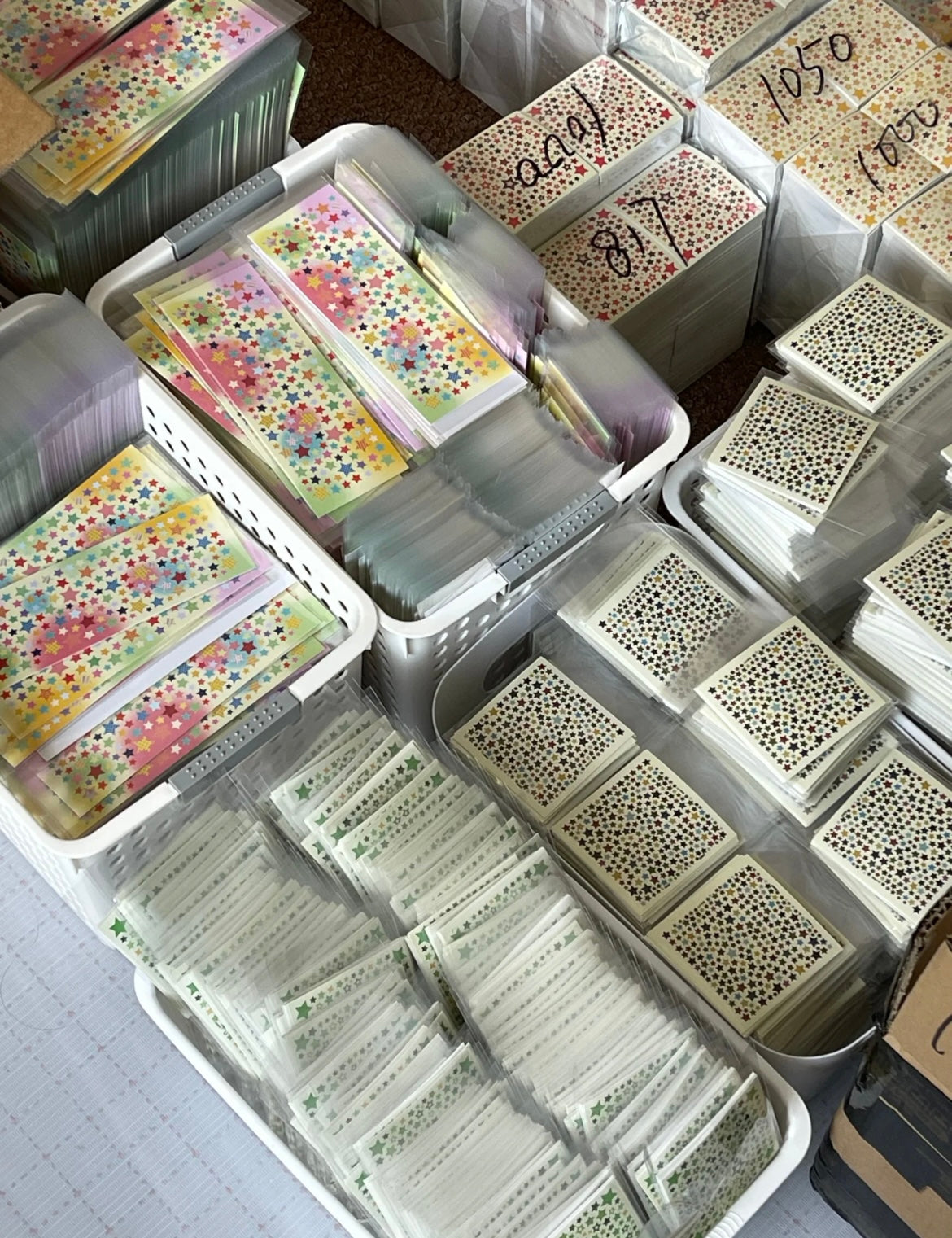10 Sheets Mini Star Deco Stickers