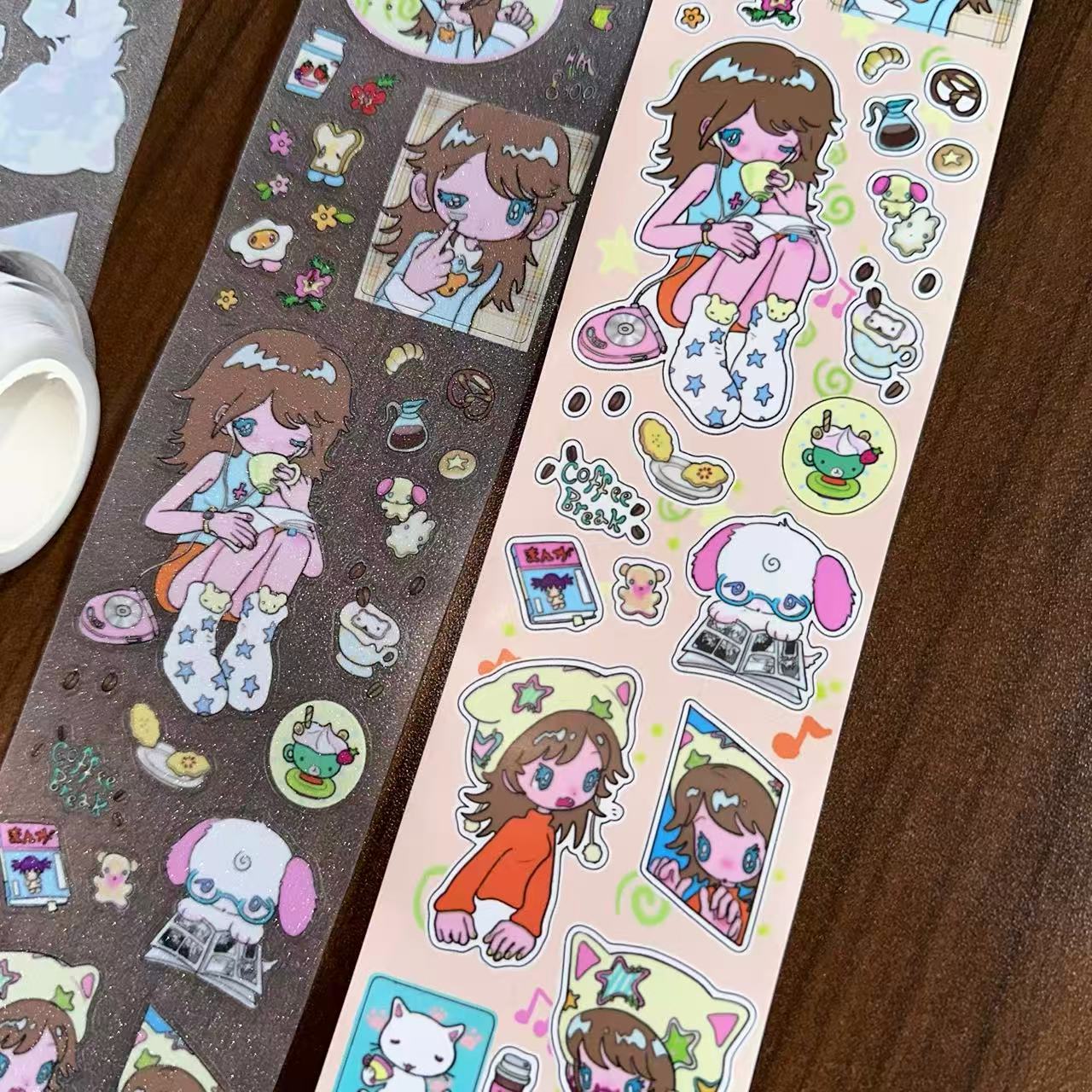 13.78in Coffee Break Sticker Roll