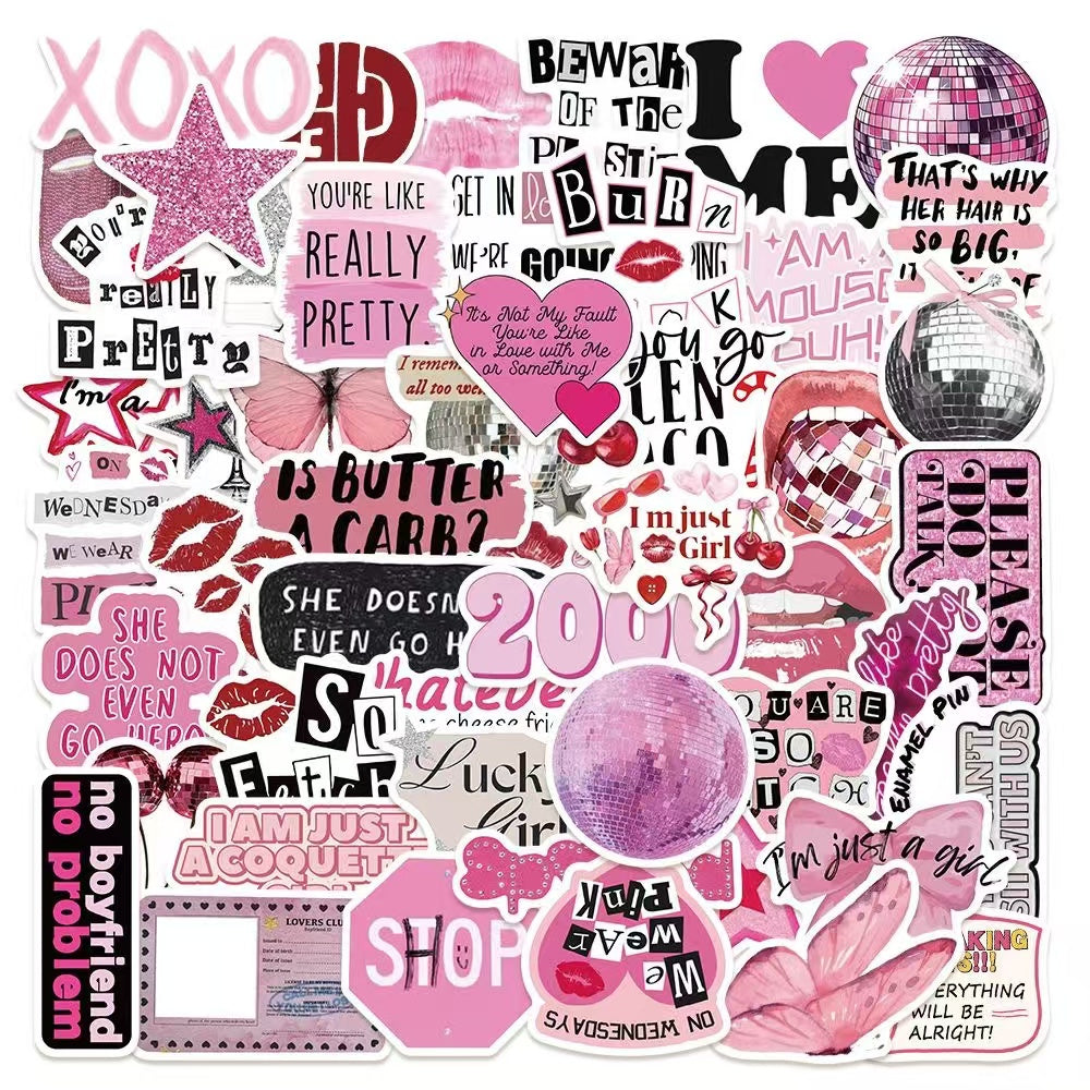 150Pcs Y2K Hot Girl Waterproof Stickers