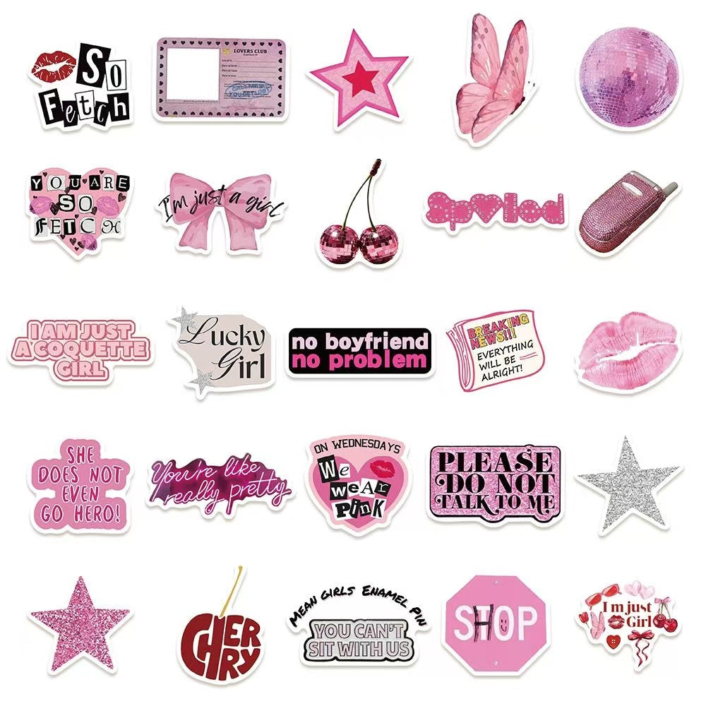150Pcs Y2K Hot Girl Waterproof Stickers