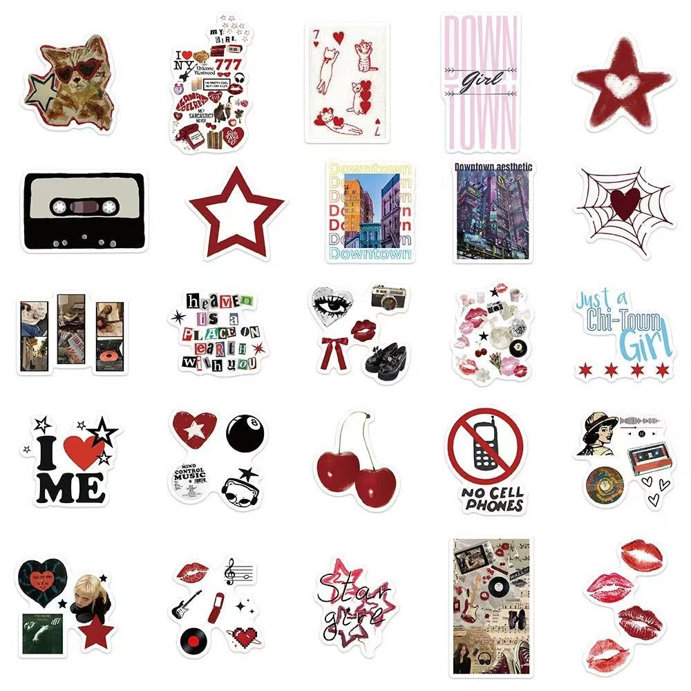 150Pcs Y2K Hot Girl Waterproof Stickers