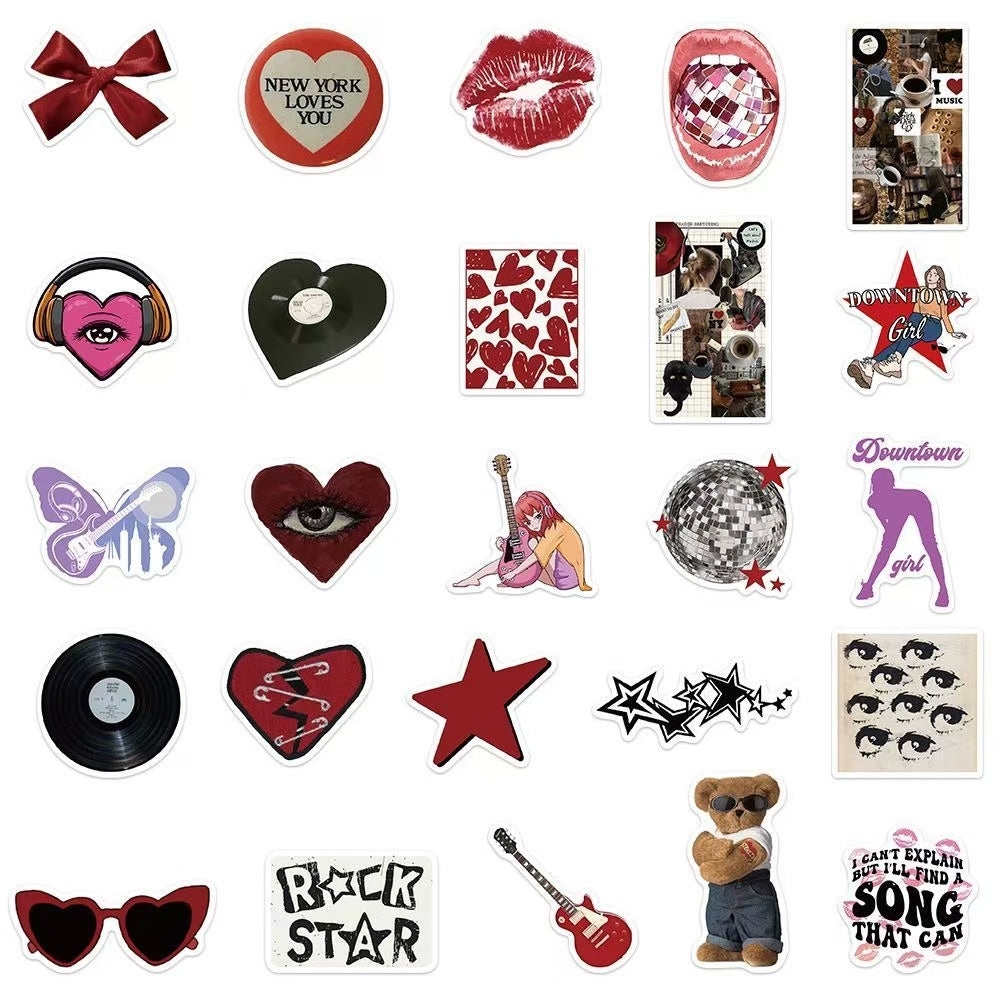 150Pcs Y2K Hot Girl Waterproof Stickers