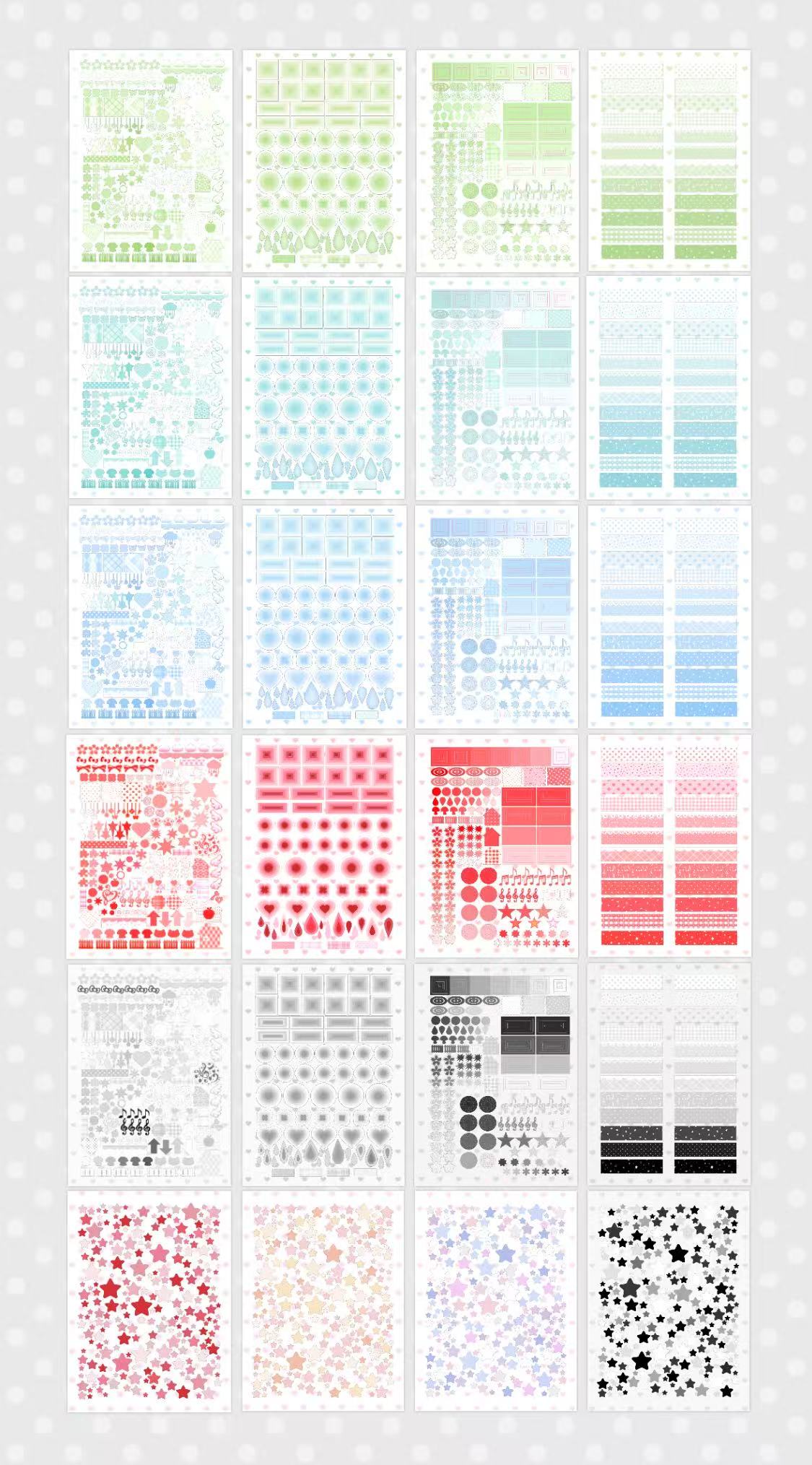 【Limited Edition】40Pages Dekodenn deco Sticker Book