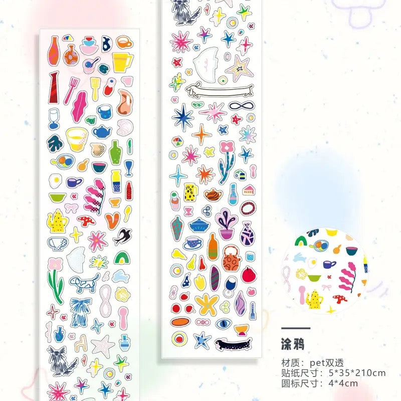 2.1m Inspiration Fragments Deco Sticker Roll