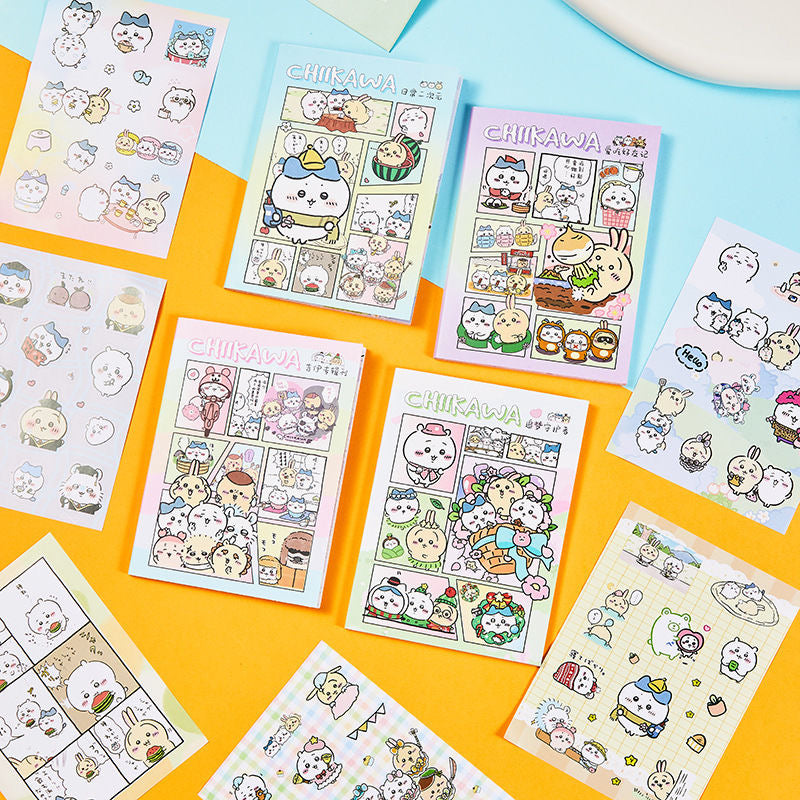 20Pages Chiikawa Sticker Book Set Of 4