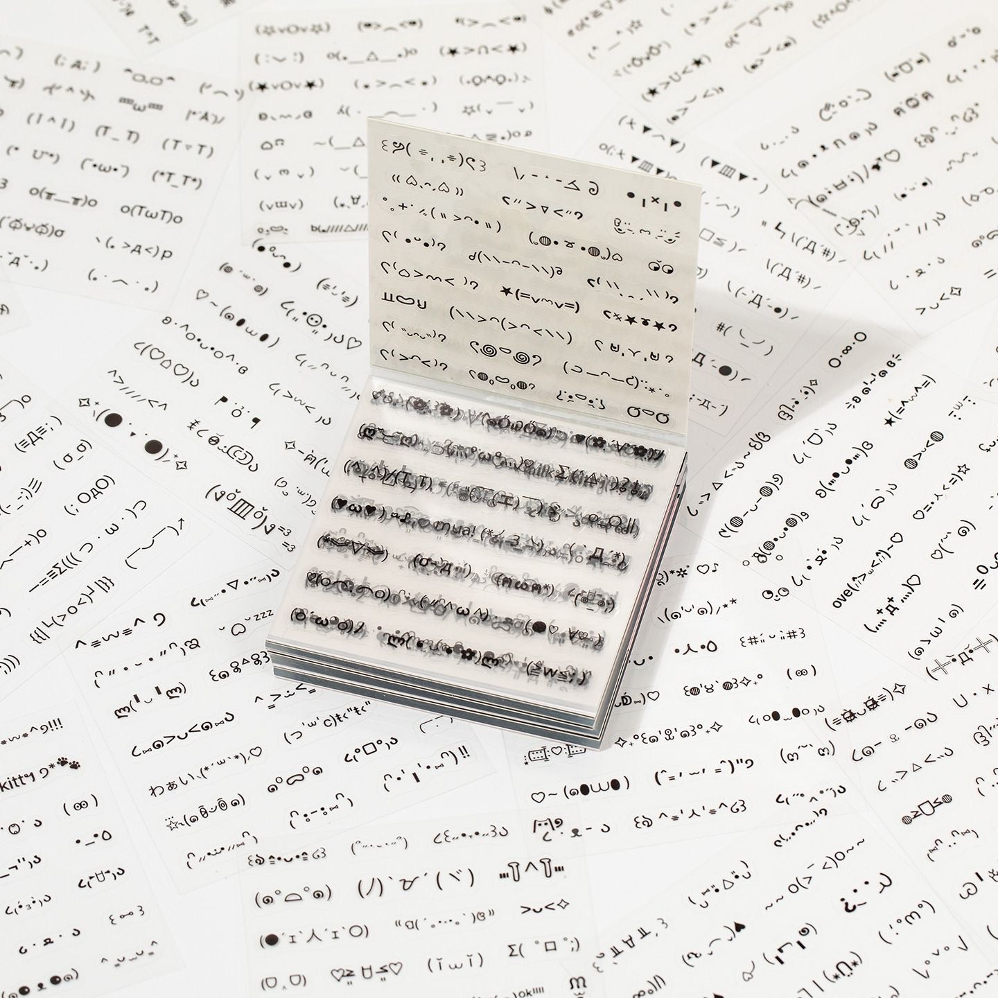 24Sheets 500+Pcs Kaomoji Sticker Book Set of 2