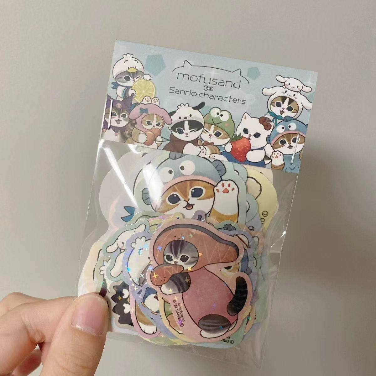 24pcs Mofusand Sanrio Waterproof Stickers