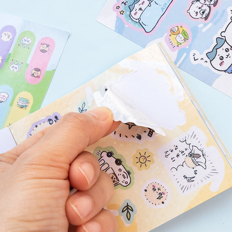 25Pcs Chiikawa Cartoon Flash Sticker Book