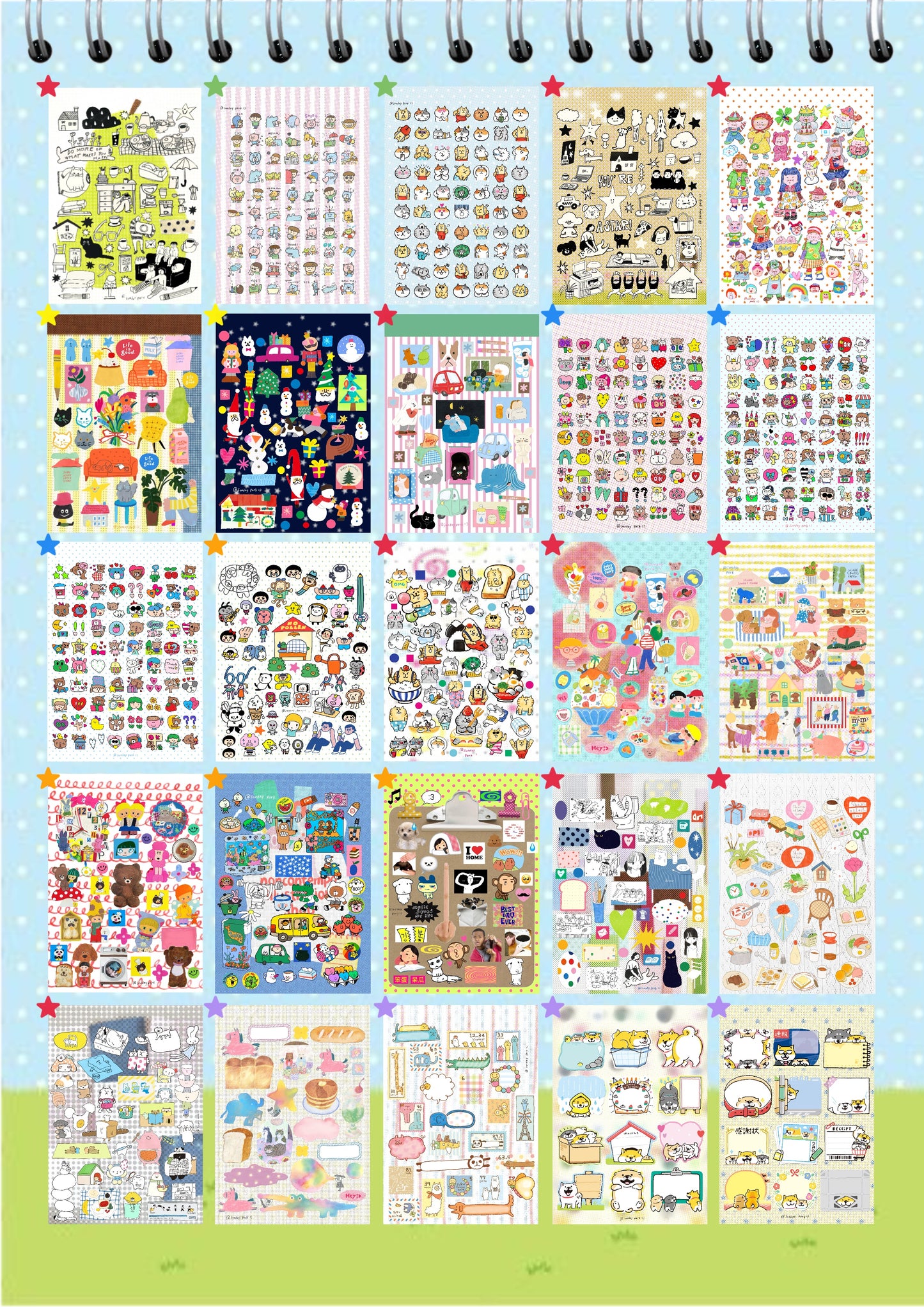 【Pre-Order】40Pages Sunday Park Vol.2 Sticker Book