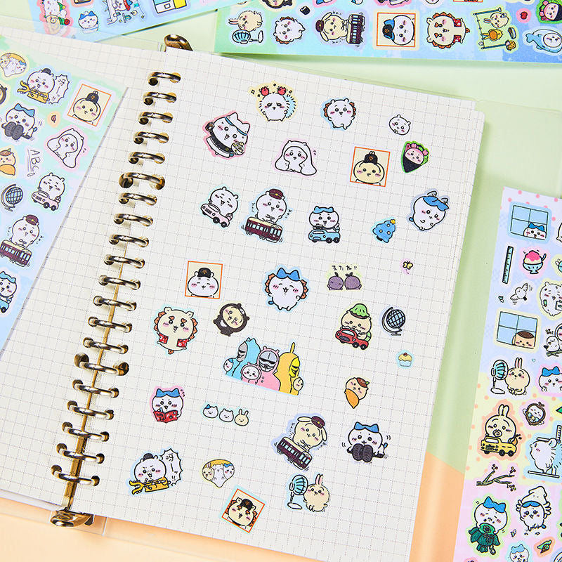 2Sheets Chiikawa Cartoon Stickers Set Of 6