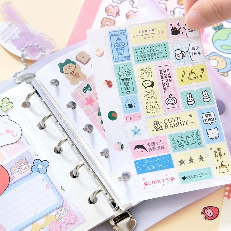 30Pages Cute Cartoon Sticker Book Label Stickers