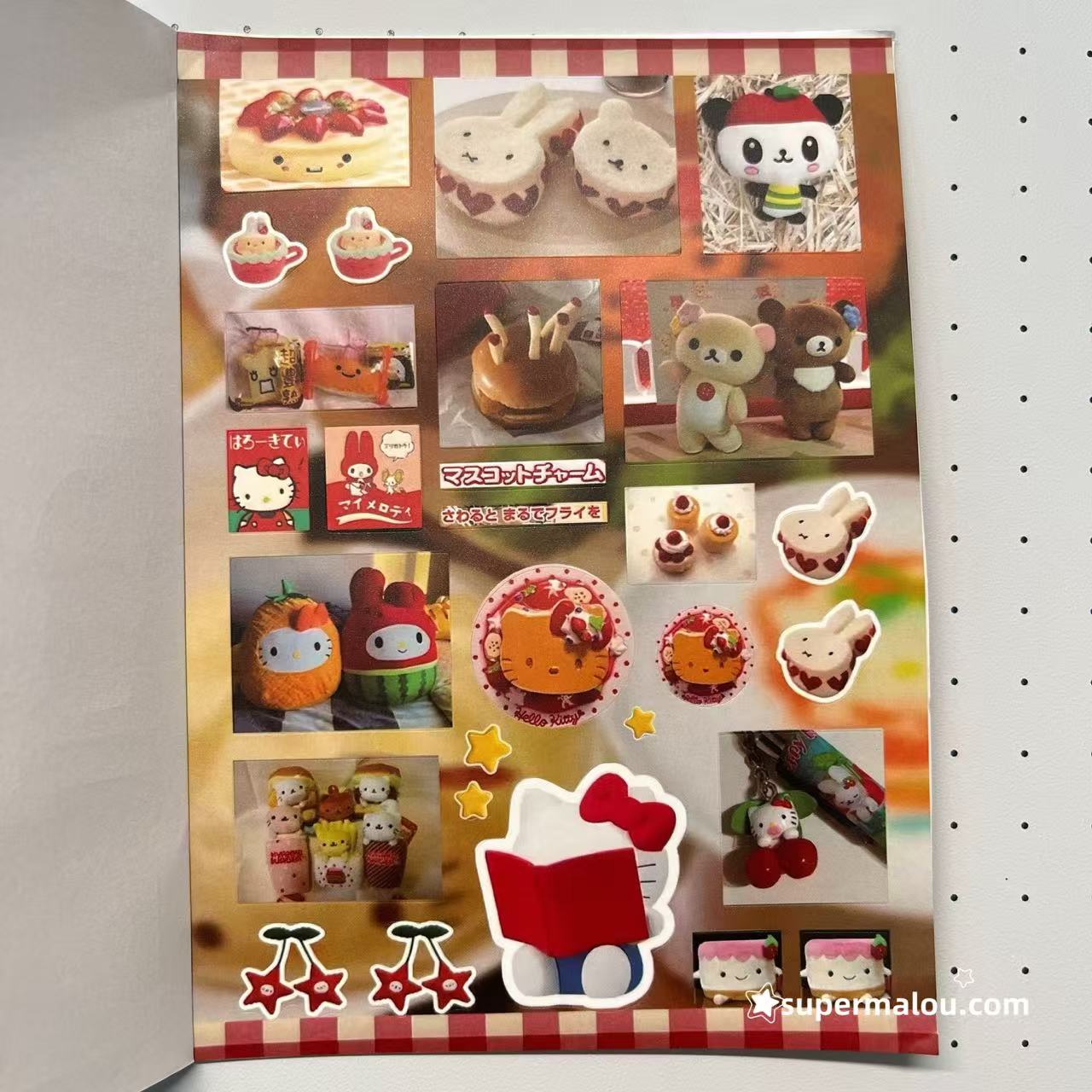 40Pages Kitty Food Landscape Retro Sticker Book