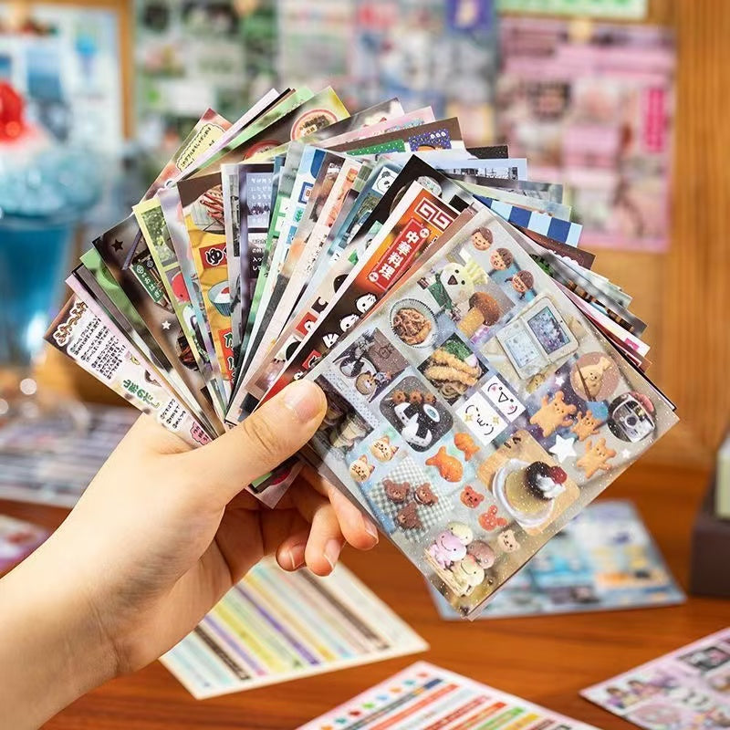 30 Pages Misty Rain Ancient Early Dreams Core Sticker Book