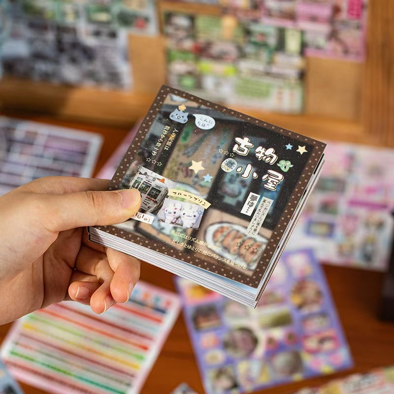 30 Pages Misty Rain Ancient Early Dreams Core Sticker Book