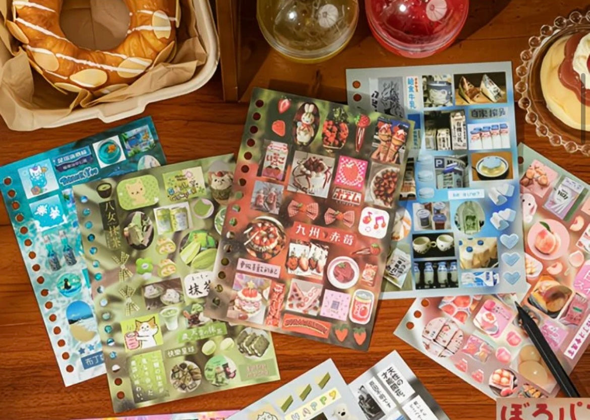 30Pages Time Story Japanese Sticker Book