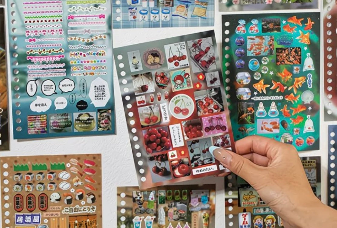30Pages Time Story Japanese Sticker Book