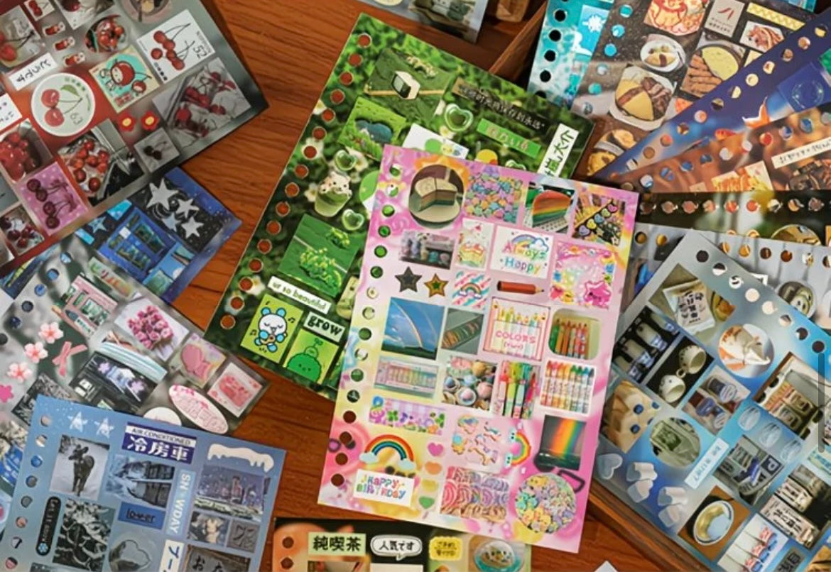 30Pages Time Story Japanese Sticker Book