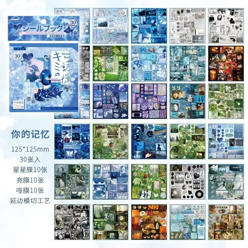 30 Sheets Japanese Dream Core Sticker Book