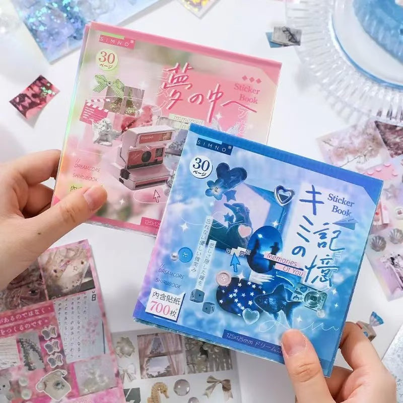 30 Sheets Japanese Dream Core Sticker Book