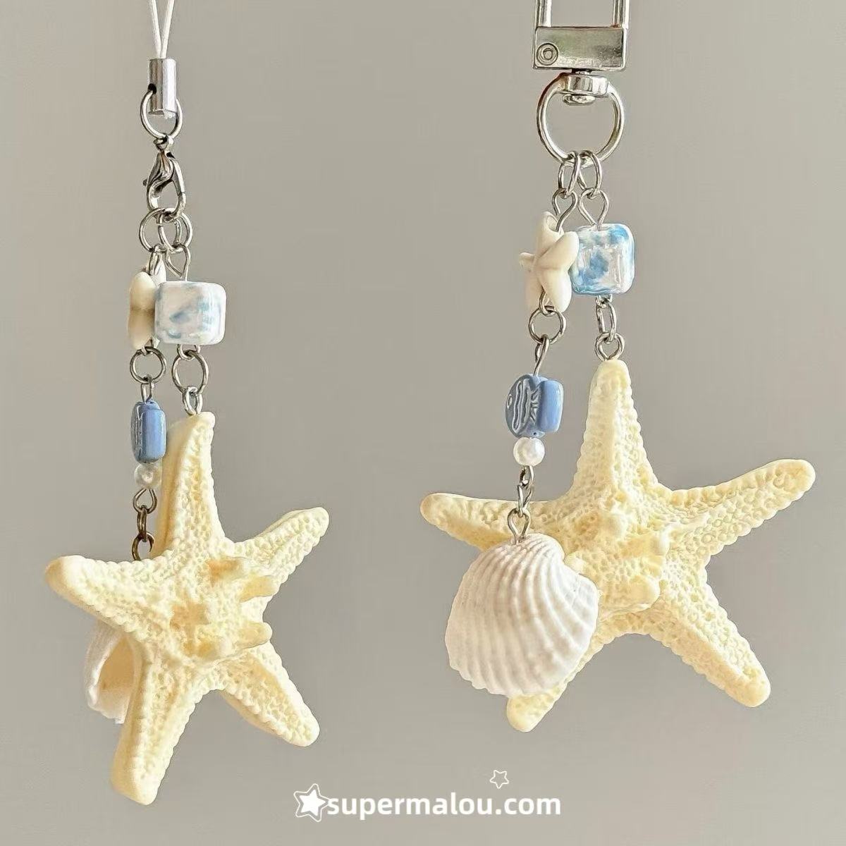 Shell Sea Star Keychain Phone Chain