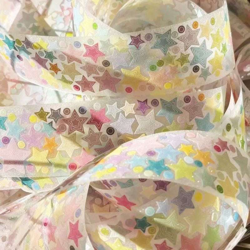 35cm (13.7in) Star Hollow Sticker Paper Roll (A Small Piece Of Packaging)