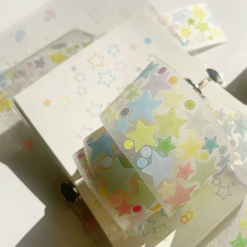 35cm (13.7in) Star Hollow Sticker Paper Roll (A Small Piece Of Packaging)
