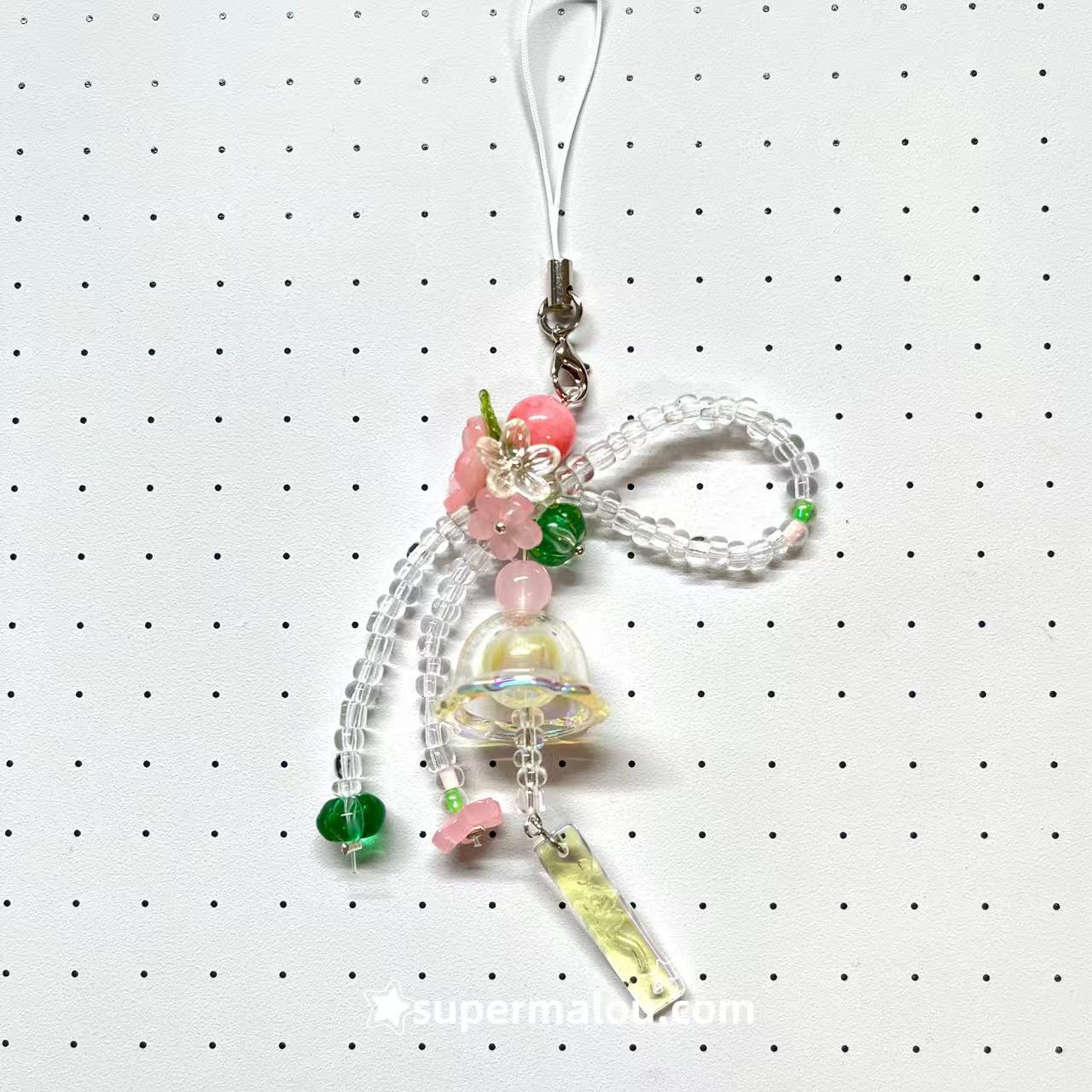 Sakura wind chime bead mobile phone chain