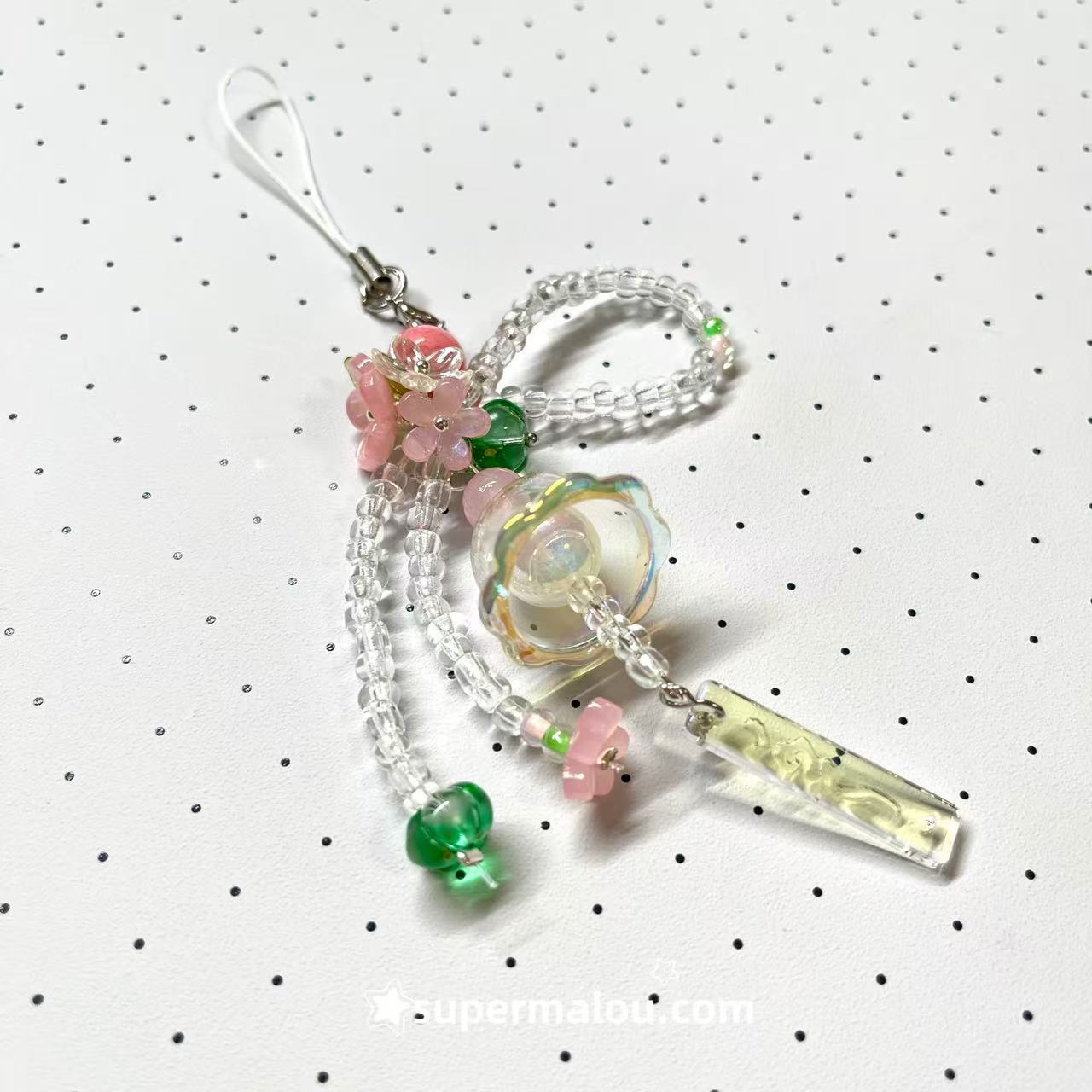 Sakura wind chime bead mobile phone chain