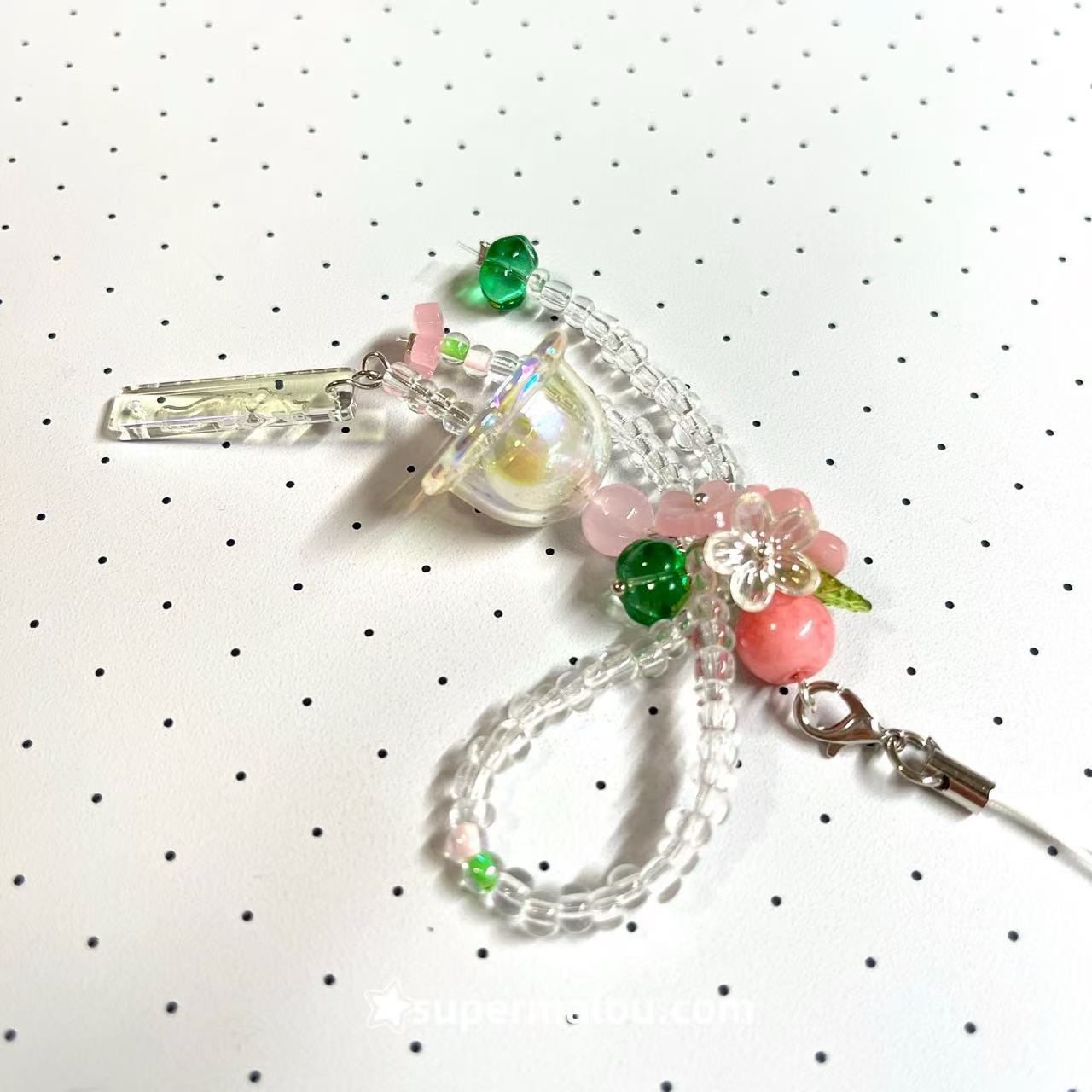 Sakura wind chime bead mobile phone chain