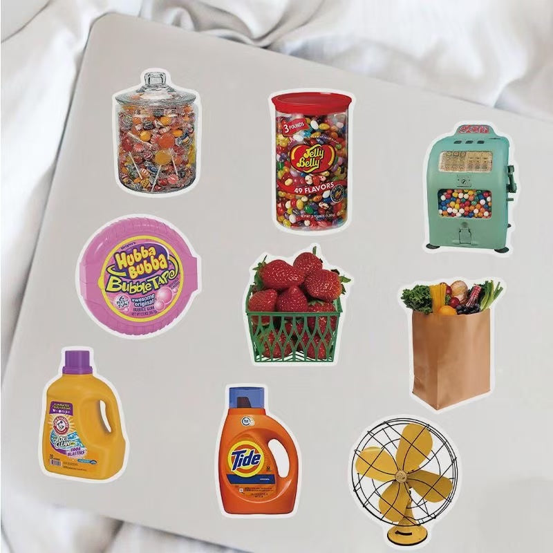 40Pcs 40 IG Style Retro Collage Teddy Bear Stickers