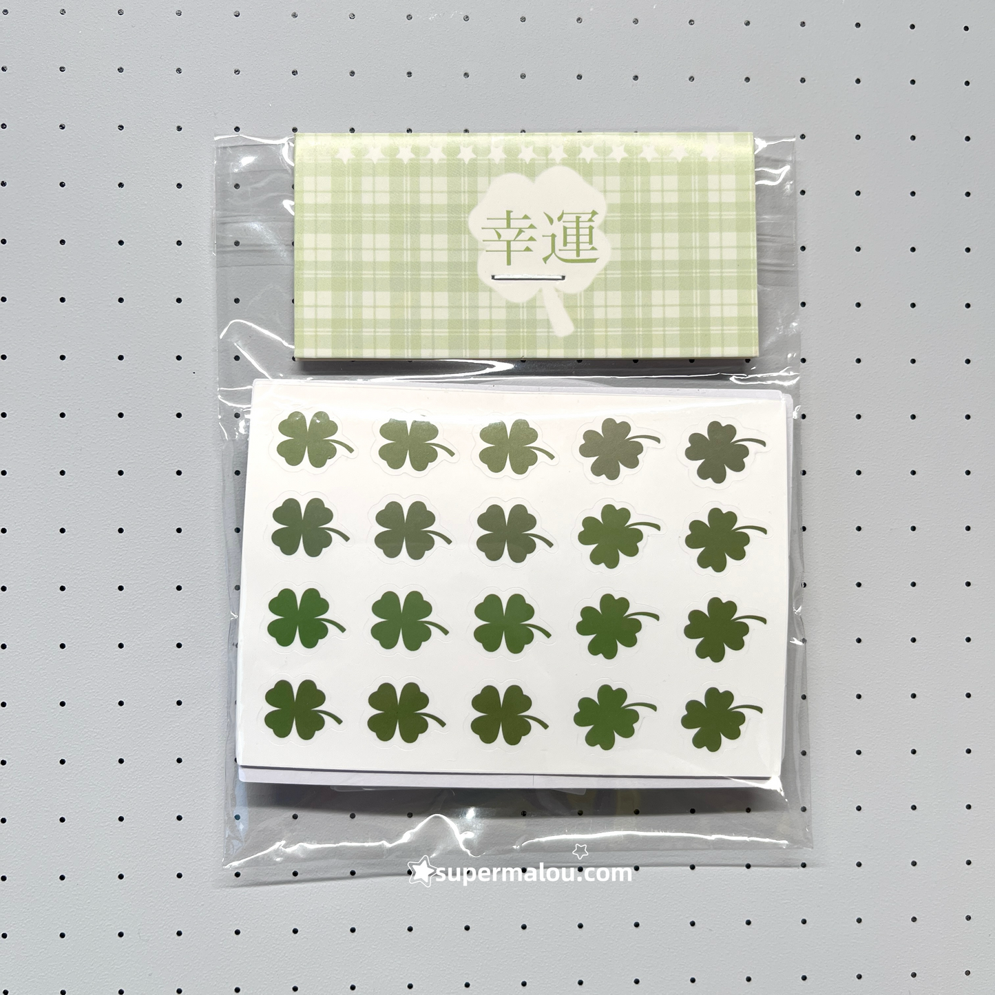 42pcs Clover Stickers Scrapbook Material